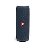 JBL Flip 5 Bluetooth Box in Blau – Wasserdichter, portabler Lautsprecher mit umwerfendem Sound – Bis zu 12 Stunden kabellos Musik absp