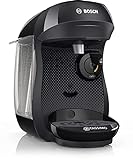 Bosch Tassimo Happy Kapselmaschine TAS1002N Kaffeemaschine by Bosch, über 70 Getränke, vollautomatisch, geeignet für alle Tassen, platzsparend, 1400 W, schwarz/