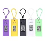 UKCOCO Mode Taschenuhr 5 Stücke Schlüsselbund Elektronische Uhren Lustige Schlüsselanhänger Taschenuhren Prüfung Kleine Hängende Uhren für Kinder Studenten (zufällige Farbe)
