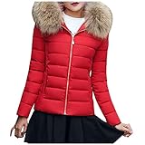 YIFANG Damen Casual Funktionsjacke Winterjacke Steppjacke Jacke Lang Stepp Warm Gefütterte Winter Jacke Mantel Parka Softshell Dicke Outdoorjacke mit Kapuze Sp