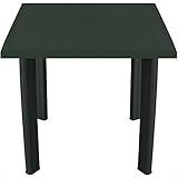 Multistore 2002 Solider Gartentisch 80x75cm Kunststofftisch Campingtisch Beistelltisch Kunststoff Gartenmöbel Campingmöbel - Dunkelgrü