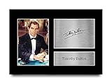 HWC Trading A4 Timothy Dalton James Bond Geschenke Gedruckt, Signiert Autogramm Bild Für Film-Erinnerungsstücke-F