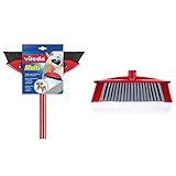 Vileda Multi Besen, mit Teleskopstiel, Kautschukborsten, gegen Tierhaare, verstellbar von 75–130 cm & 3Action Besen - Kombination von 3 Borsten - für Staub, groben Schmutz und Haare und für Eck