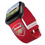 Arsenal Football Club – Arsenal Logo Smartwatch Band – Offiziell lizenziert, kompatibel mit Apple Watch (nicht im Lieferumfang enthalten)