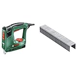 Bosch Elektrotacker PTK 14 EDT mit 1000 Extra-Tackerklammern (240 Volt, 50 Watt 1000 Klammern, in Karton)