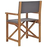 Campingstuhl, wetterbeständiger Regiestuhl, ikonisches Design, Teakholz, Hartholz für den Garten zum Ang