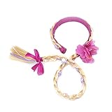 Lila Kinder Toupet Prinzessin Elsa Lange Perücke Cosplay Geflochtene Perücke Haarreif Verkleiden Zubehör Zöpfchenfrisur Für Kinder Mädchen 1p