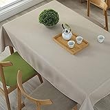 GAXQFEI Solide Farbe Baumwollleinen Tischdecke, Europäischer Stil Kleiner Frischer Couchtisch-Abdeckung Faltenfreie Gewebe-Tischdecken Staubabdeckung/E/140 * 250Cm(55 * 98Inch)