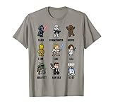 Star Wars Sprite Characters 8-Bit Pixel Graphic T-S