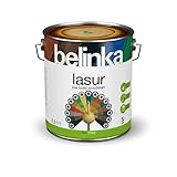 BELINKA Holzlasur Palisander - 2,5 Liter Premium Lasur - Holzanstrich - Für Innen und Außen - Lasur 24