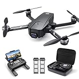 HOLY STONE HS720E GPS Drohne mit 4K EIS UHD Kamera,Quadrocopter ferngesteuert mit 2 Akkus Lange Flugzeit,Follow Me,5G WiFi Übertragung,Return Home,Bürstenloser Motor,Anti-Shake cam für Anfäng