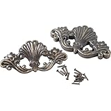YiZYiF 8 Stück Metallecken Buch Vintage Möbel Antik Eckenschutz Metall Rechtwinklige Kantenabdeckung Kantenschutz Schützen Eisen Kasten Album Ecken Dekoration DIY Zubehör Bronze One S