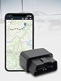 SALIND GPS Tracker Auto, Fahrzeuge und LKWs OBD2 Stecker - Peilsender Auto mit Ortung - Diebstahlschutz für Fahrzeuge- Online weltweit Echtzeit Tracking mit App (für IOS und Android)