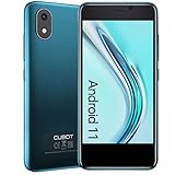 Klein Smartphone ohne Vertrag, CUBOT 4 Zoll HD Display, 1GB/32GB, 128GB Erweitbar, Android 11, 2350mAh, Dual SIM, 3G Handy, Face ID, Grü