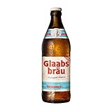 Glaabsbräu Hefeweizen alkoholfrei (Mehrweg) (9 Flaschen | auch als 9er, 12er, 18er oder 30er Box), gebraut von Glaabsb