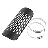 Universal Motorrad Auspuffrohr Hitzeschild Abdeckung Schwarz für wärmedämmung motorrad 2011 drz400sm exhaust pipe cover exhaust guard muffler guard hitzeschutz motorrad hitzeschutzb