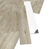 ARTENS - PVC Bodenbelag WALUNG - Selbstklebende Vinyl-Dielen - Vinylboden - Holz-Effekt - Hellbeige - Medio - Dicke 2 mm - 2,23m²/16 D