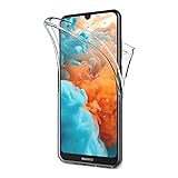 AICEK Hülle Compatible Huawei Y5 2019, 360°Full Body Transparent Silikon Schutzhülle für Huawei Y5 2019 Case Durchsichtige TPU Bumper Y5 2019 Handyhülle (5,71 Zoll)