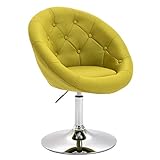 SVITA Havanna Sessel Lounge Clubsessel Drehsessel Stoff Cocktailsessel Retro Barhocker Grü