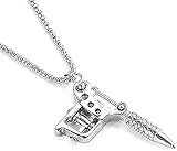 Halskette Halsketten Mini Tattoo Maschine Poppy Punk Style Halsketten für Frauen Männer S Hip Hop Rock Schmuck Geschenke für Tattoo Lehrer Geschenk