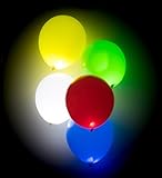 Trendario - Led Blinkende Luftballons - 15 Stück - Leuchtende Ballons - Bunt - Party, Geburtstag, Hochzeit, Festival Inklusive Licht - Helium B