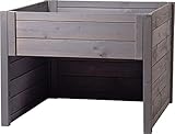dobar 56187e Mährobotergarage mit integriertem Pflanzkasten, Automower-Unterstand, 79 x 73 x 56 cm, G