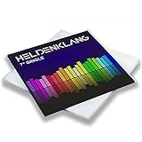 Heldenklang® 7' Schallplatten Hüllen - Extra dicke Single Schutzhüllen - Sehr transparent, hergestellt in Deutschland - 50 Stück