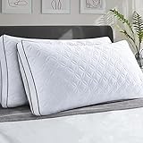BedStory Kissen,Kopfkissen 40x80 cm 2er Set,2 X 950g orthopädisches Seitenschläferkissen mit Mikrofaser Füllung, atmungsaktives Nackenkissen Schlafkissen Sitzkissen Sofakissen, weich & stü
