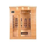 Home Deluxe – Infrarotkabine Gobi L – Vollspektrumstrahler, Holz: Hemlocktanne, Maße: 153 x 110 x 190 cm | Infrarotsauna für 2-3 Personen, Sauna, Infrarot, Kab