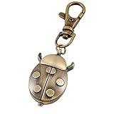 Vi.yo Marienkäfer-Form Schlüsselanhänger Uhr Legierungsmaterial Damentasche Schlüsselanhänger Geeignet für Rucksack Auto Dekoration Anhänger Größe: 11,5
