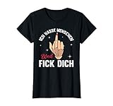Damen Lustig Ich hasse Menschen - Frauen Mittelfinger Spruch T-S