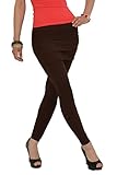 ESRA Damen Leggings mit Minirock Legings Sommer Legins Farbige Leggins mit Mini Rock für Damen L106