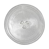 Mikrowellen-Ersatz-Glastablett, 31,5 cm Durchmesser, verdickt, hitzebeständig, Mikrowellen-Glasplatte, Drehteller, Zubehör, Y-Boden, allgemein, langlebige Glasschale für Mikrow
