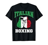 Boxhandschuhe Italienische Flagge Italien Boxer Geschenke T-S