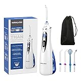 WATERPULSE V400Plus Munddusche Kabellos Elektrische mit 3 Modi und 4 Düsen Wasser Flosser USB Aufladen 240ML Oral Irrigator water flosser Zahnreiniger für Zuhause R