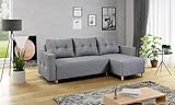 3xEliving Ecksofa für das Wohnzimmer CAIRINA, Sofa mit Schlafmöglichkeit, Farbe g