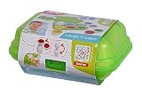Simba 104010179 - ABC Eierformensortierer, 6 Eier mit bunten Formen zum Entdecken, sortieren, Babyspielzeug, 7cm, ab 12M