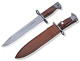 KOSxBO® Russisches 47 CCCP Bajonett - klassisches Militär Bajonett - Seitengewehr - Kampfmesser - Jagdmesser 31 cm - AK M