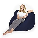 Lumaland Flexi Comfort Sitzsack Premium Bean Bag Sitzkissen Big 155 x 100 cm Navyb