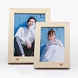 ZDSS Bilderrahmen,Holzmaserung Fotorahmen,2 Packungen,frei plaziert und wandmontage,aus Massivholz,Plexiglasspiegel,geeignet für Wohnzimmer,Esszimmer,S