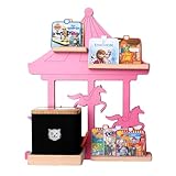 BOARTI Tigerbox-Regal Carosello small pink geeignet für die tigerbox Touch und 15 tigercards, Kinderregal zum Spielen und S