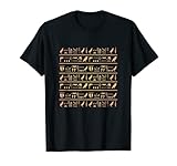 Ägyptenmuster Auge des Horus Hieroglyphen Pharao Anubis Ankh T-S