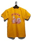 Pizza T-Shirt gelb-Yellow L