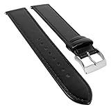 Junghans Max-Bill Ersatzband Leder 20mm schwarz 027/3500 027/3501 027/4600 027/4601 027/4700