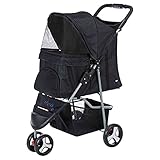 TRIXIE 28958 - Kinderwagen, Maße: 47 × 100 × 80 cm, Schw