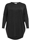 ONLY Carmakoma Damen CARCARMA L/S Long TOP NOOS T-Shirt, Black, L