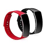 kwmobile 2X Sportarmband kompatibel mit Samsung Gear fit R350 - TPU Armband Fitnesstrack