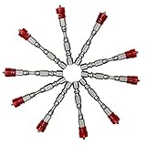 NUJA-Tools, 10Pcs magnetischen Schraubendreher Bit 65mm Red Plasterboard Trockenbau Schraubendreher-Bits Ph2 Schraubenzieher Bits 1/4' Sechskantschaft (Farbe : Rot)