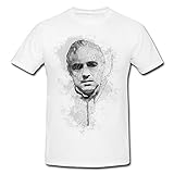 Marlon Brando Der Pate T-Shirt Herren, weiß mit Aufdruck