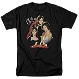 CBS Charmed Three Adult T-Shirt Black L